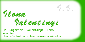 ilona valentinyi business card